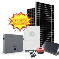 Fora do painel solar híbrido do projeto completo do sistema de energia 5kv das energias solares da grade 3kva 5kw 8kw