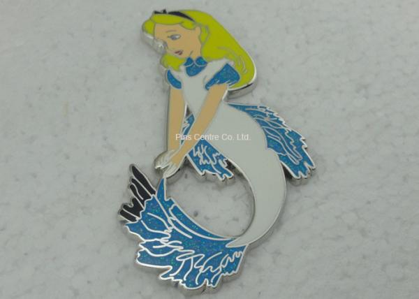 Love Theme Lady Safety Hard Enamel Pin For Descoration Logo Stamped