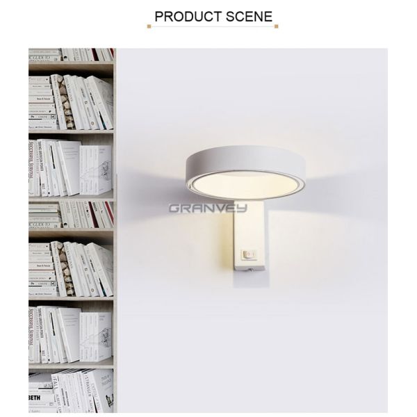 5W 150mm Round Circle Internal Wall Lights , Led Interior Wall Lights White Housing Color