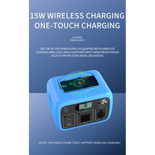 Portable outdoor power supply 300W AC output power 300Wh capacity outdoor camping stall energy storage power supply
