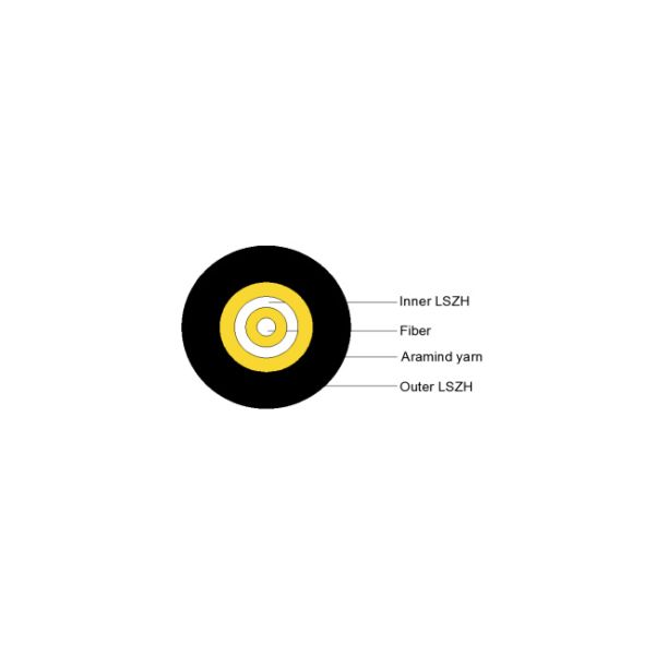 SC APC 5.0mm к гибкому проводу одиночного режима SC APC GJYXFJH для сетей FTTx