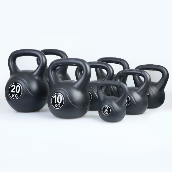 Unisex 2 4 6 8 10 kg Black Kettle Bell Weight Training Competition Cement Kettle Bell