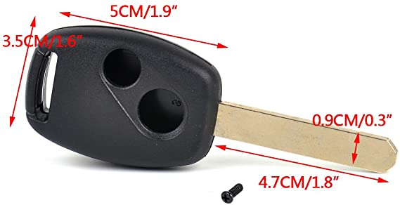 Excellent Remote Key Shell Uncut Blank For Accord Civic CR-V Pilot Fit