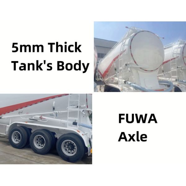 TITAN 3 Axle 40CBM Cement Bulker Trailer for Sale | Cement Bulker Price