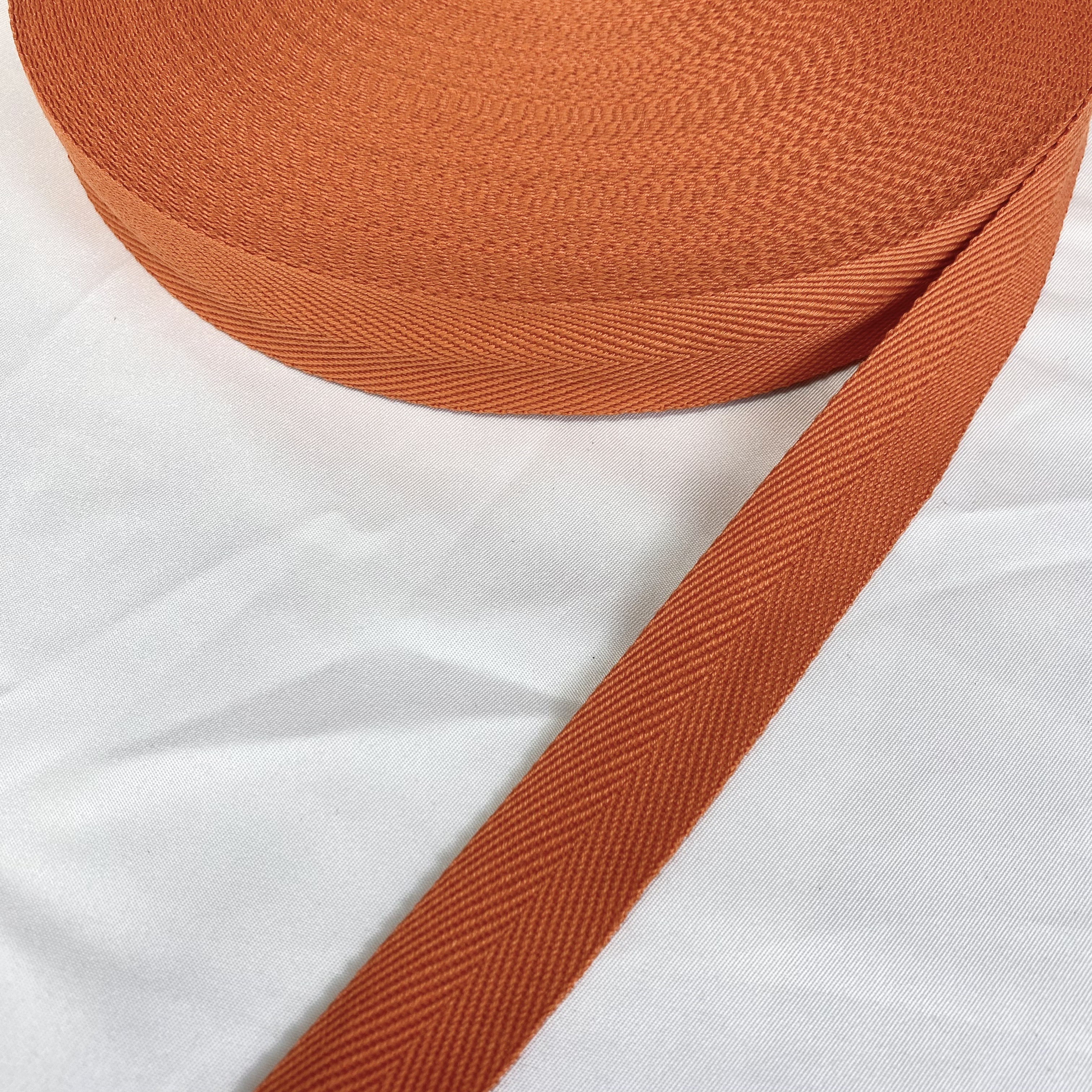Herringbone polyester-cotton webbing Various colors Backpack strap Belt Handbag strap