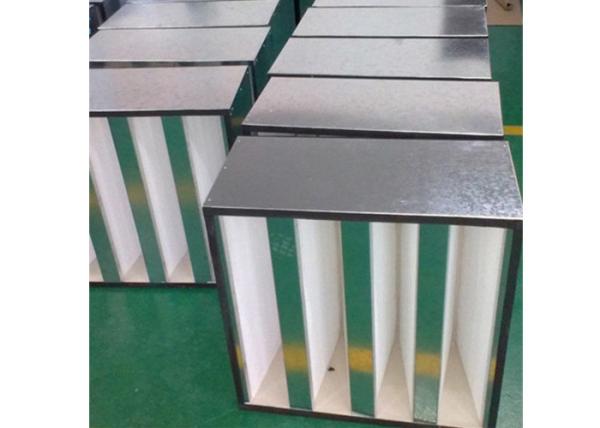 O banco HEPA de H14 V filtra o fluxo de ar alto galvanizou/quadro de aço inoxidável