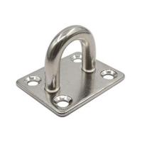 Placa de olho quadrado de aço inoxidável à prova de ferrugem para fechaduras de portas e pendurado de parede