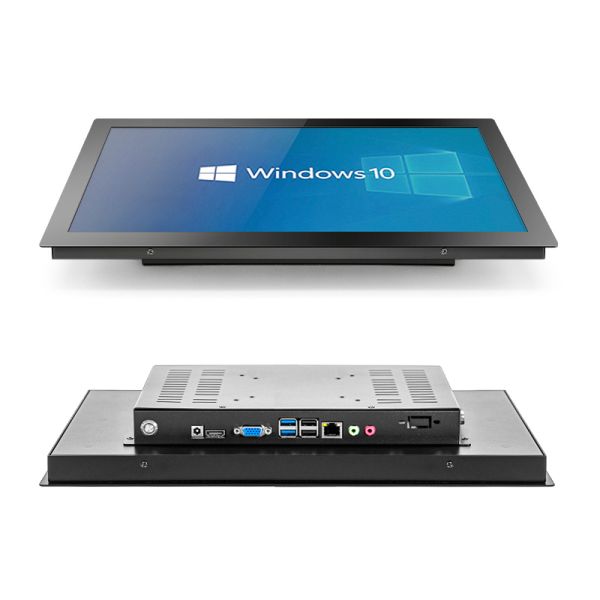 Ordenador industrial original de montaje trasero de 15 pulgadas con Linux Windows IP65 Panel táctil Pantalla táctil integrada PC todo en uno