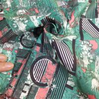 la sublimation modelée par 150cm a imprimé le polyester floral du tissu 115gsm