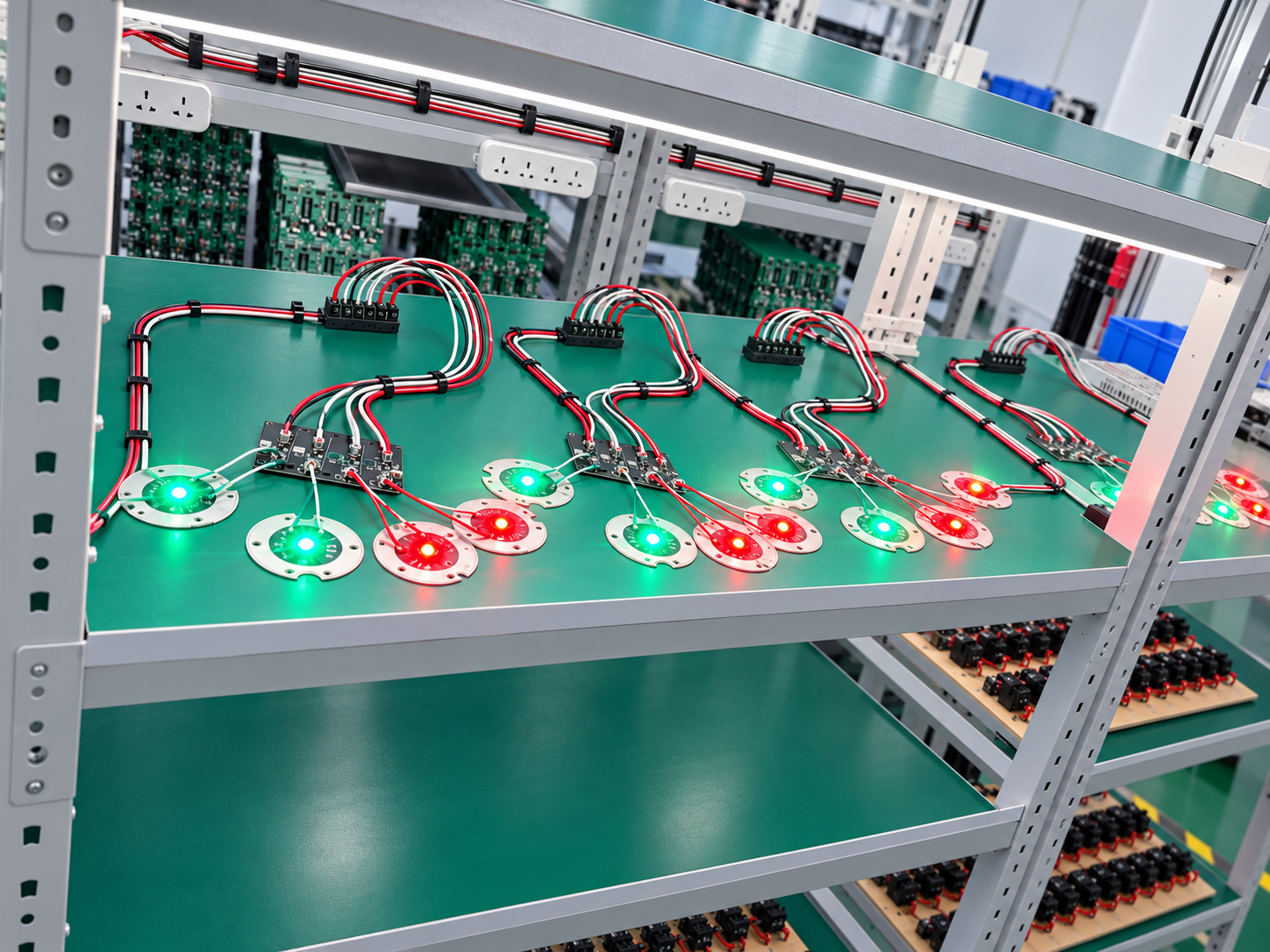 12-24V or 100-220V Wide 85-265VAC Operating Range Red Green LED Traffic Light