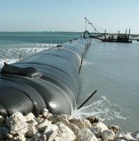 Le géotextile de lutte contre les inondations met en sac pour la construction de dragage de remblai de mécanisme