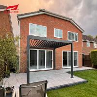 3 x 3 ont motorisé le patio imperméable de pergola de jardin de pergola en aluminium avec les aveugles extérieures