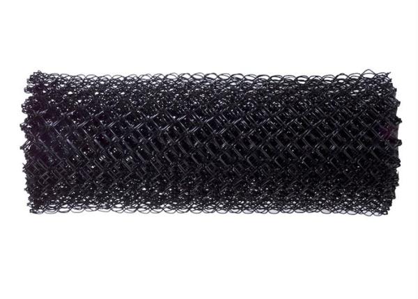 Black Diamond Chain Link Fencing Fabric PVC 9 Gauge 4ft X 50ft Galvanized