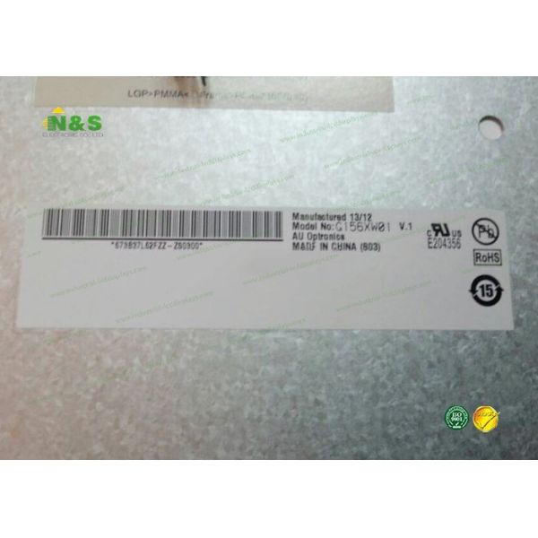G156XW01 V1 Hard coating AUO LCD Panel , 15.6 inch medical lcd display