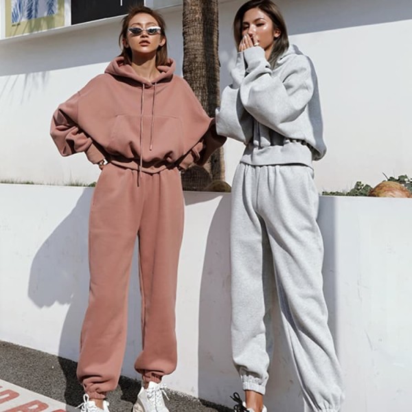 Custom Oversized Hoodie Set Blank Streetwear Sweatsuit OEM ODM