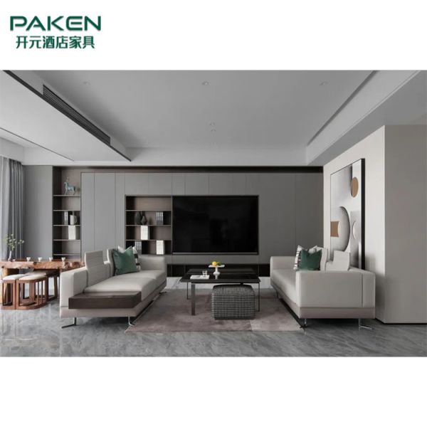 Роскошный новый стиль классик подгоняет роскошную современную спальню мебели комнаты прожития мебели виллы