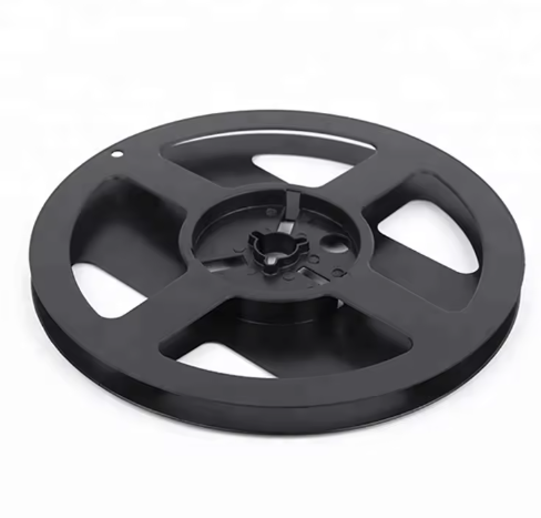 Black Antistatic LED Reel, 5/7/13-inch Sizes with 8–88mm Punching Design