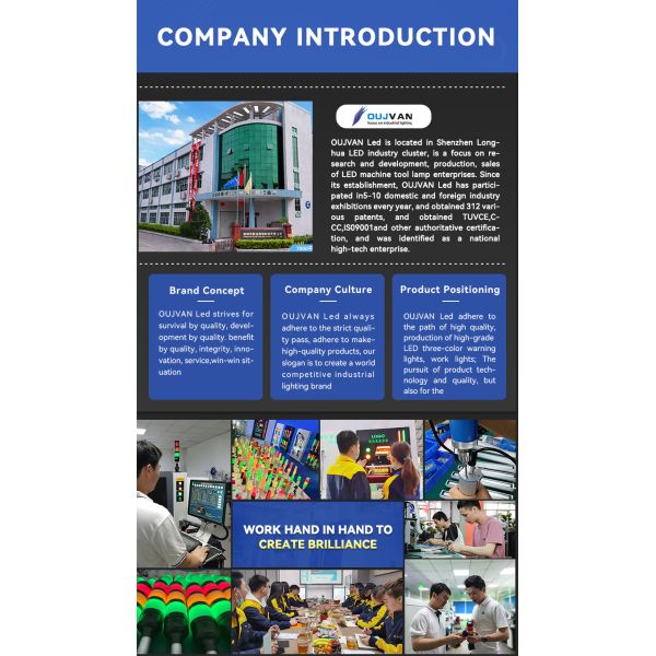 Lampe d'avertissement à LED stable pour machine-outil, pour une lueur verte et une protection anticorrosion