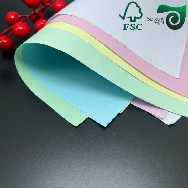 FSC Certified Carbonless Copy Paper For Receipts   Black Or Blue Image