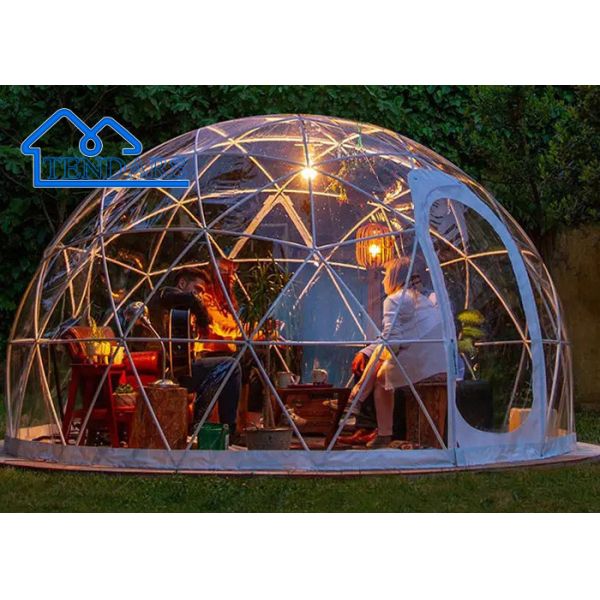 Прозрачные роскошные большие наружные палатки на продажу, Геодезический купол палатки для коммерческого бренда выставки мероприятия