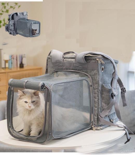 Oxford Fabric Zipper Closure Outdoor Pet Carrier Bag For Cats And Dogs