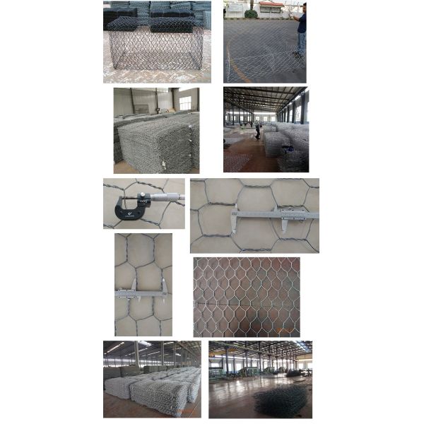 Cages en pierre galvanisées galvanisées