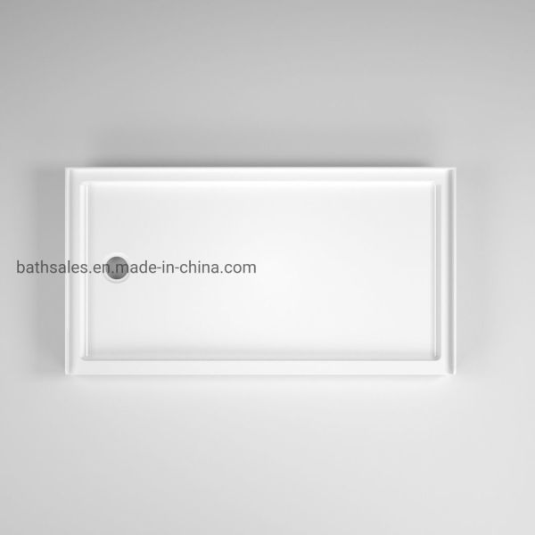 Canada Market Rectangular Acrylic Shower Tray 60X32 prime prime with Left Waste Hole