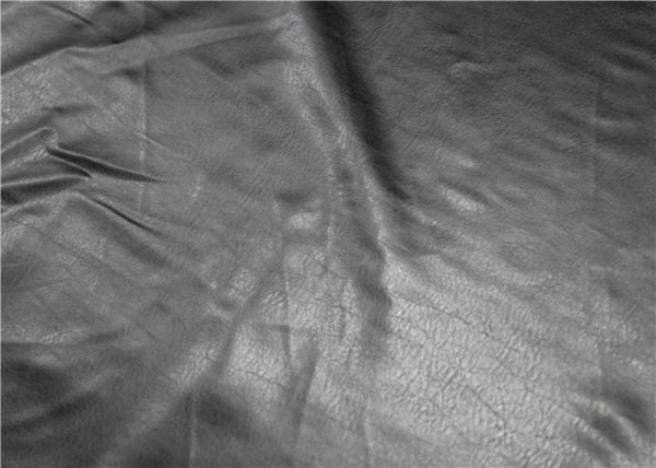 0.45 Mm PVC Synthetic Leather Black Color For Garment Bags Shoes Normal Peeling Strength