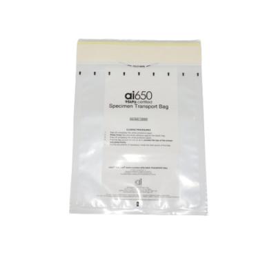 Transparent LDPE Biosafety Pathological 95kPa Specimen Bag Self Sealing