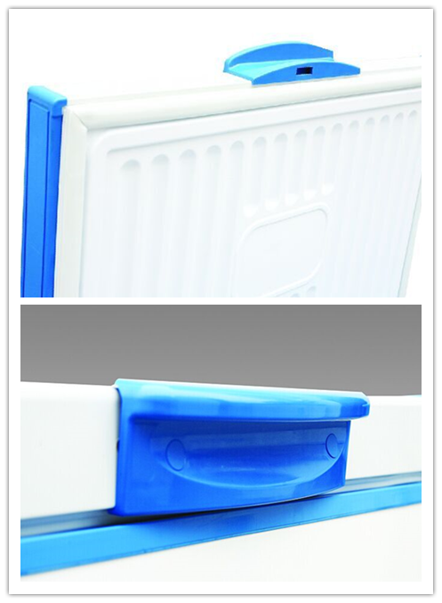 Folding  Door Chest Freezer Deep Freezer With Single Solid Door -18 Degree