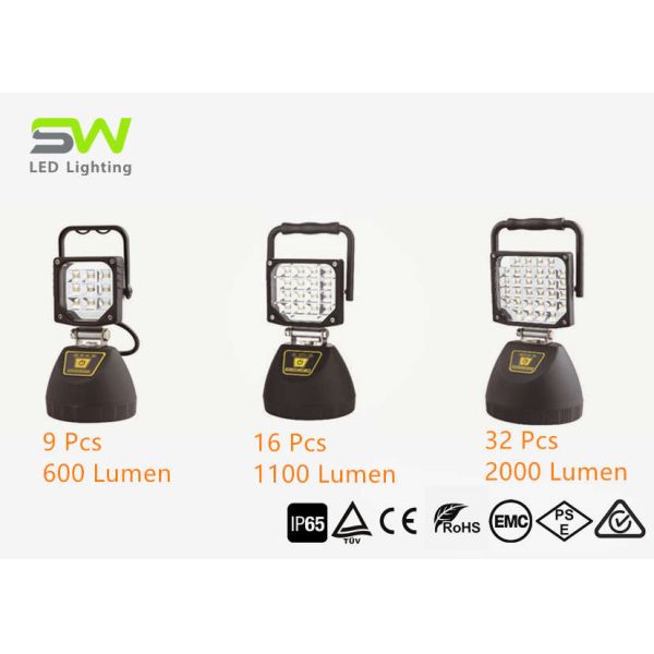 Cool White LED Hand Work Light Li - Ion Battery Powered Magnetic Work Light SOS Flash