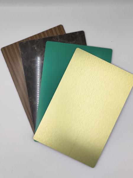 Outdoor PE Brushed Aluminum Composite Panel 3mm High Gloss For Wall