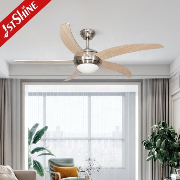 Pull Chain 220V 5 MDF Blades Ventilação grande AC Ventilador de teto para decoração de restaurante 2-