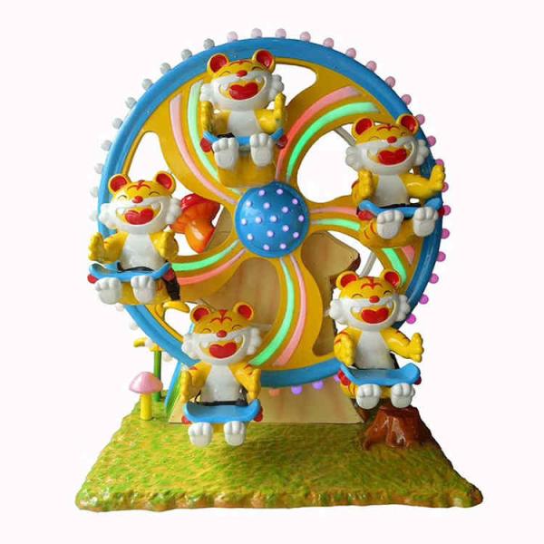Stable Fairground Ferris Wheel , Little People Ferris Wheel With Tiger Cabin