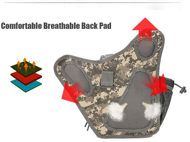 Tactical Shoulder Sling Bag Small Outdoor Chest Pack For Men Traveling, Trekking, Camping, Rover Sling Daypack