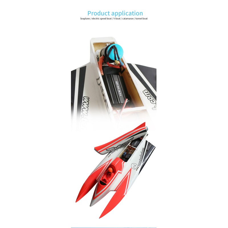 Flycolor FlyMonster 70A Waterproof Brushless ESC 2-6S Lipo Speed Controller BEC Water Cooling System RC Boats Plastic