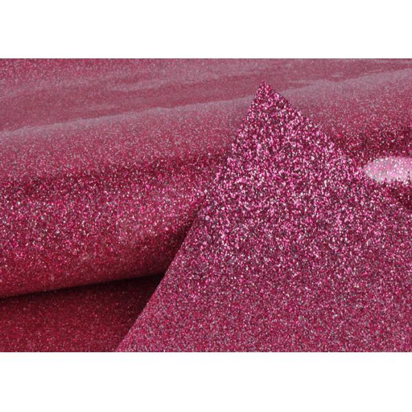 Chunky Customized Colorful Glitter Pvc Fabric Soft Handfeeling For TV Background Wall