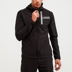 OEM men custom logo streetwear windbreaker rain jacket nylon softshell tactical outdoor sports woven running jacket for men