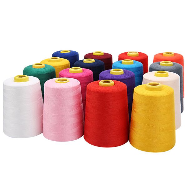 100% Polyester Bag Sewing Thread Spun Ne 40/2 10000 Meters Polyester Sewing Thread High Tenacity