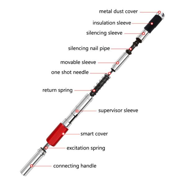 Customizable Logo Extendable Ceiling Tool Anchor Plasterboard Nail Gun with Silencer