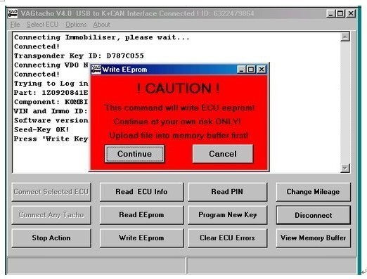 Tacho v программник 5,0 автоматический ECU для VDO бросается с NEC MCU 24C32/24C64