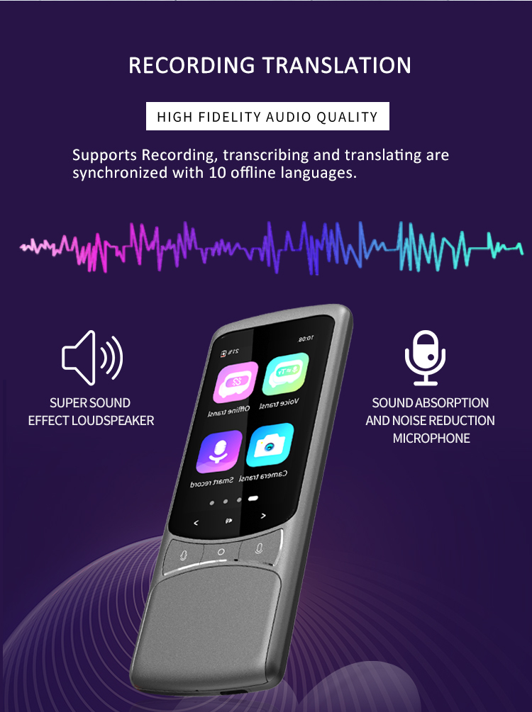 4G Sim Online Multi Language Translation Device MiFi Sharing Offline Translation 138 Languages