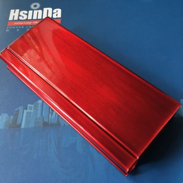 Manteau rouge de poudre de ride écologique, revêtement de poudre de polyester d'époxyde de lustre de Matt