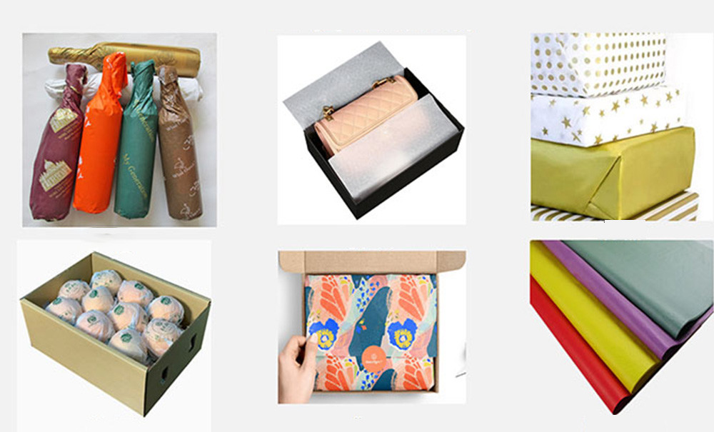 Салфетка CMYK напечатанная логотипом свертывает Biodegradable упаковочную бумагу рождества