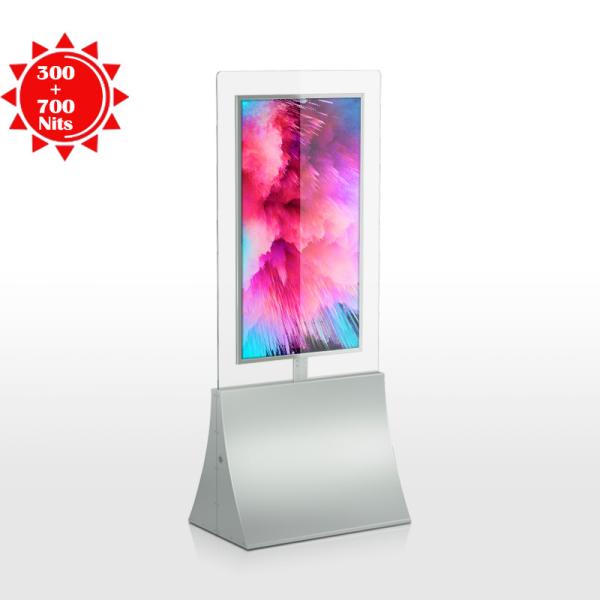 0.8cm Clear Double Sides 65 LCD Digital Signage 178° Viewing Angle