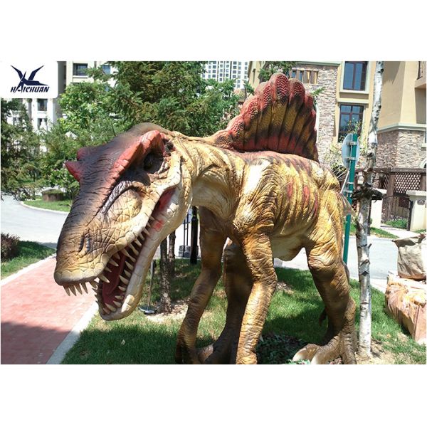 Giant Robotic Spinosaurus Unique Outdoor Dinosaur , Dinosaur Yard Art CE RoHS