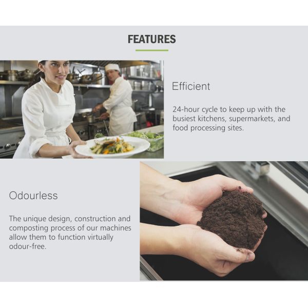 Eco Friendly 500KG/D Organic Waste Composting Machine 24H Food Waste To Fertilizer