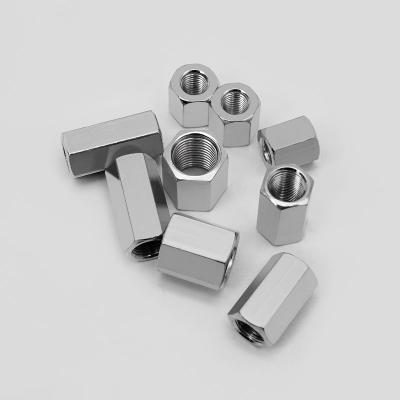 Écrou de raccord fileté zingué GB52, écrou de raccord hexagonal pour connexion/fixation