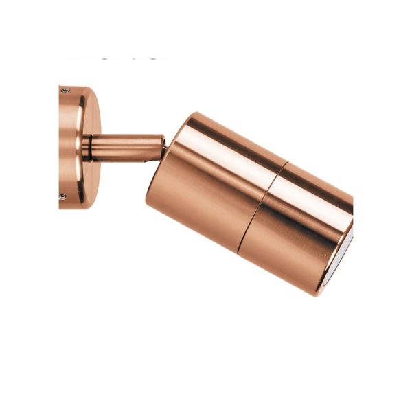 Custom Made 100% Pure Copper Material 360 Degree Rotatable Red Copper LED Wall Lamp