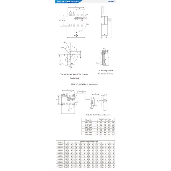 ATS controller automatic transfer switch REHE-GL changeover switch